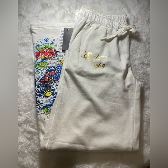 COPY - NWT EdHardy UO collab & Aerie wide leg pants bundle - Picture 3 of 4